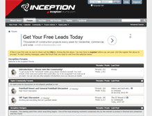 Tablet Screenshot of inceptionforums.com